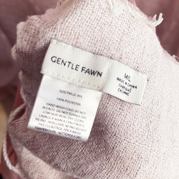 Blush Pink Lightweight Kimono Shawl with Fringe Detail M/L - Picture 3 of 4